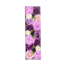 Coffret de Roses en savon - Lavande, rose et Ćillet