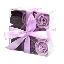 Set de roses en savon - Violet